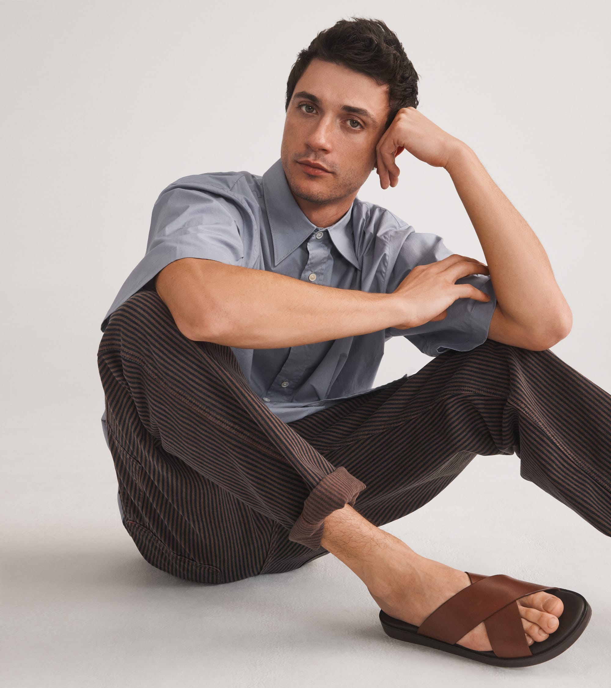 Male Model wearing Sandals