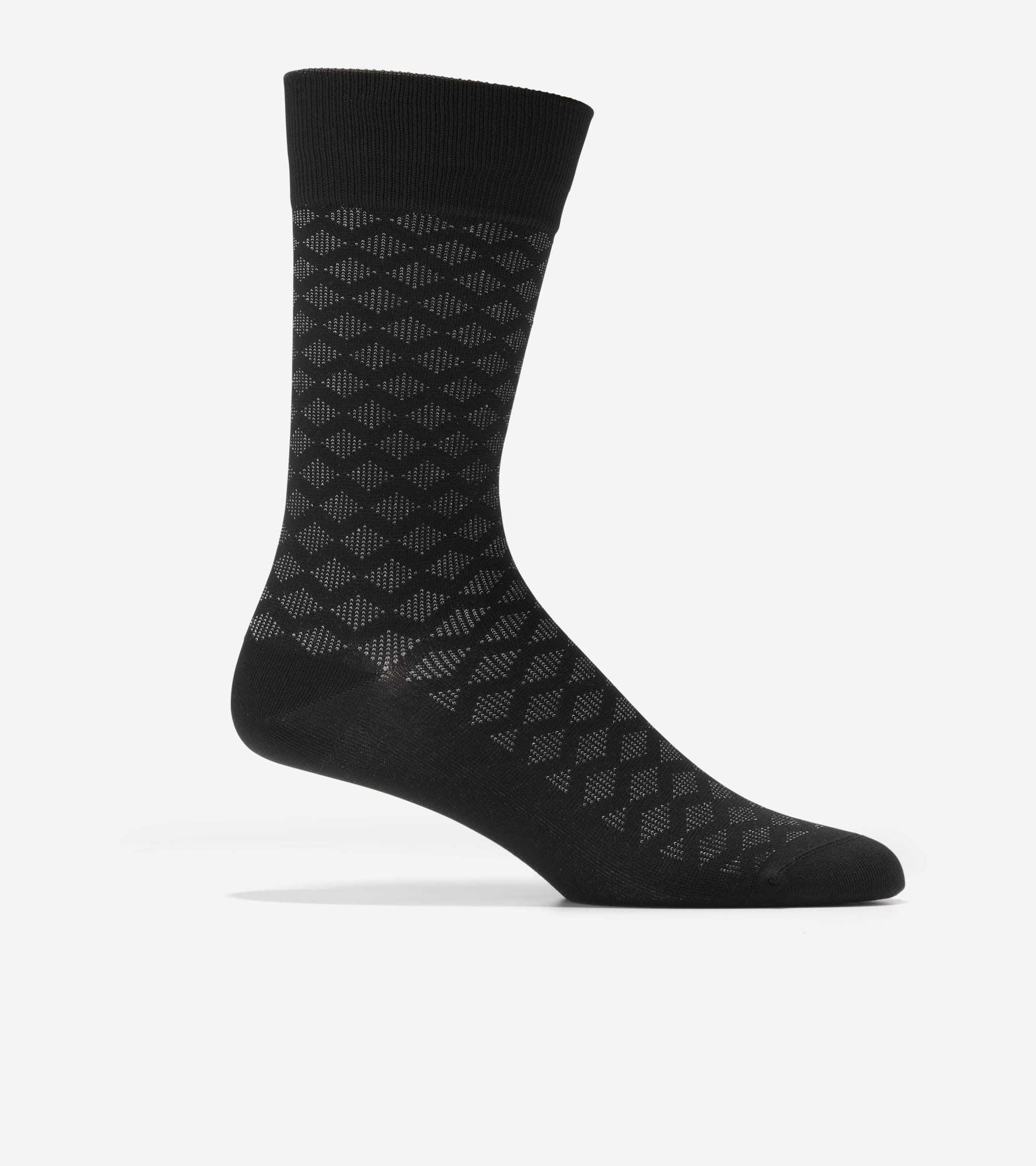 mens dress socks black Ribbed in Mercerized Cotton A solid black sock Black Dress Socks for Men