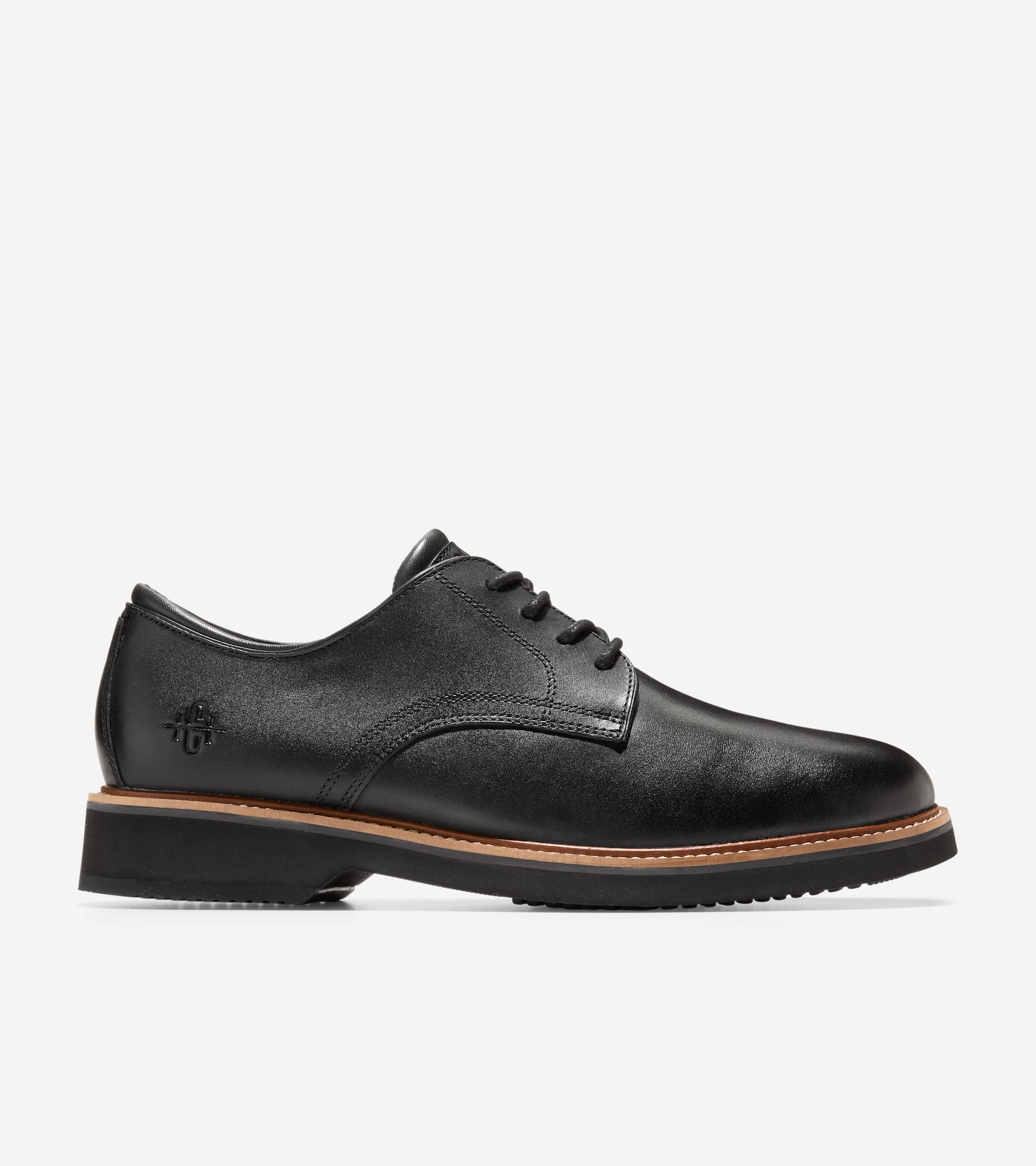 •Cole Haan Copley Saddle C13134 Men\'s 10.5 Black Leather Brown Sude Oxford Shoes Mens Saddle Shoes for sale | eBay main image 3
