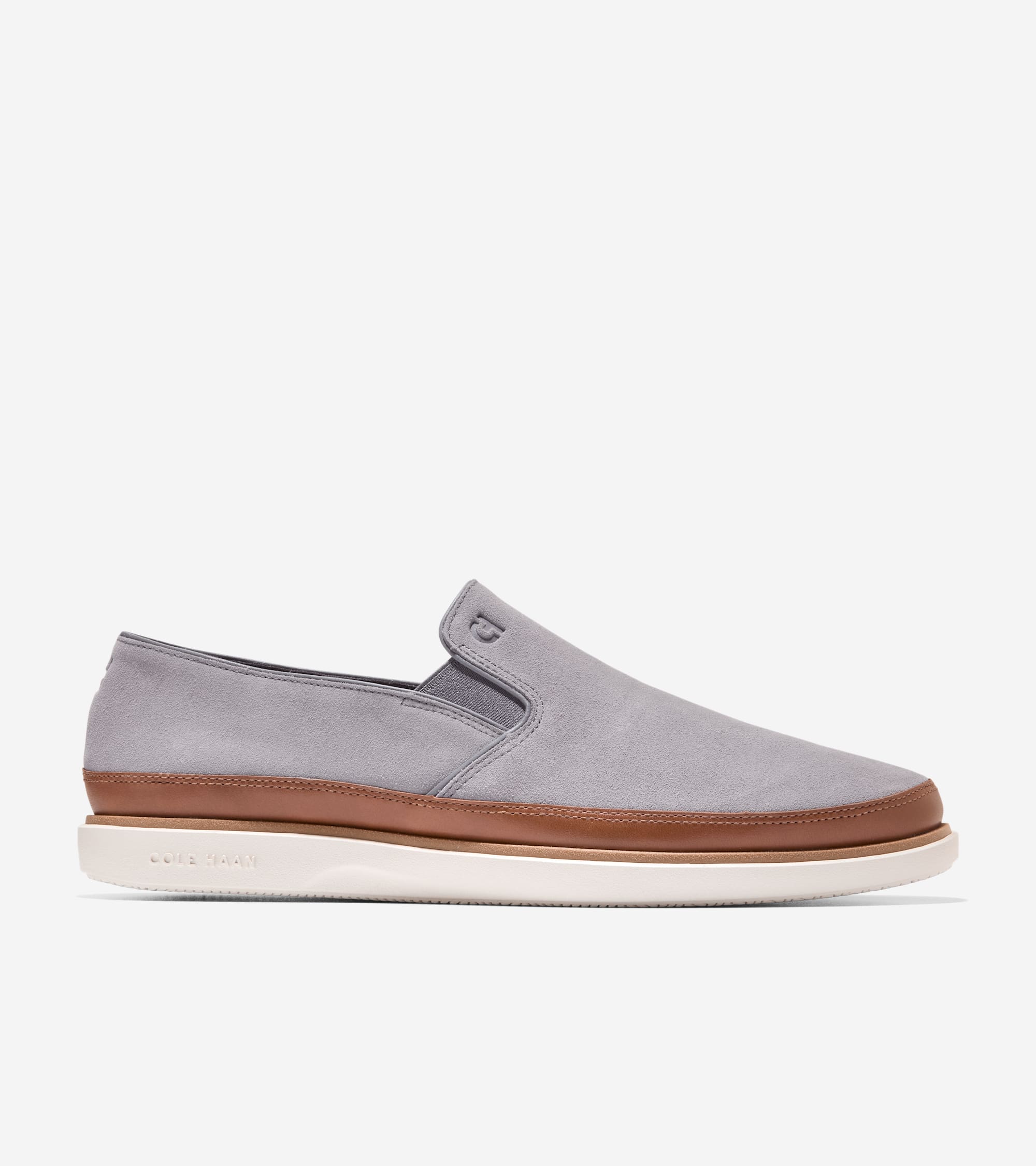 Men's GrandPrø Strawspoint Twin Gore Loafers in Grey | Cole Haan
