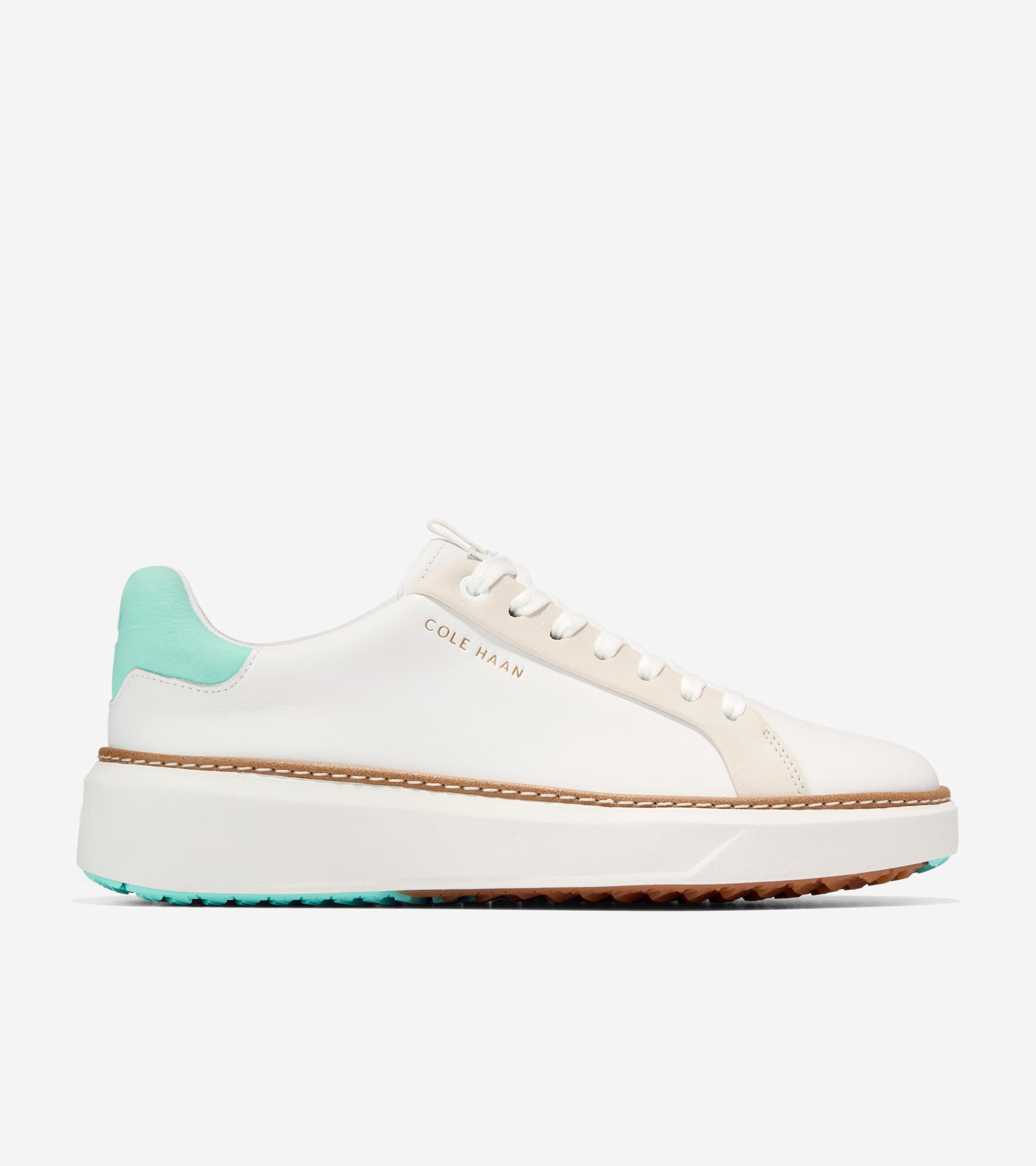 Women's GrandPrø Topspin Waterproof Golf Shoes in White | Cole Haan