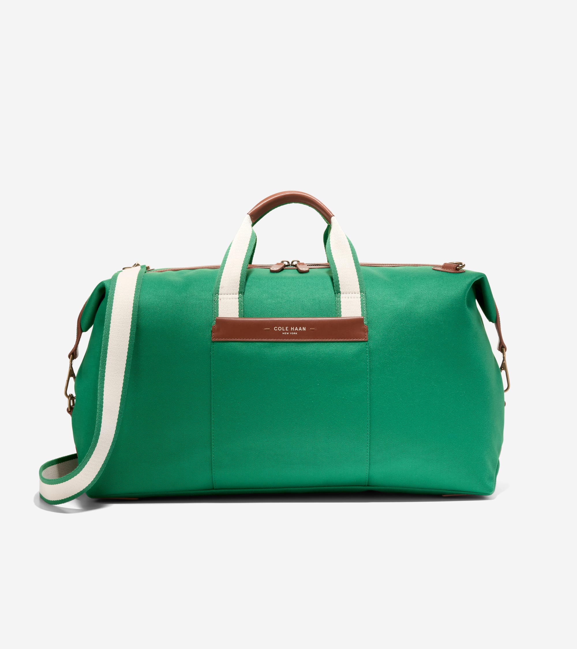 Judson Brushed Twill Duffle in Green | Cole Haan