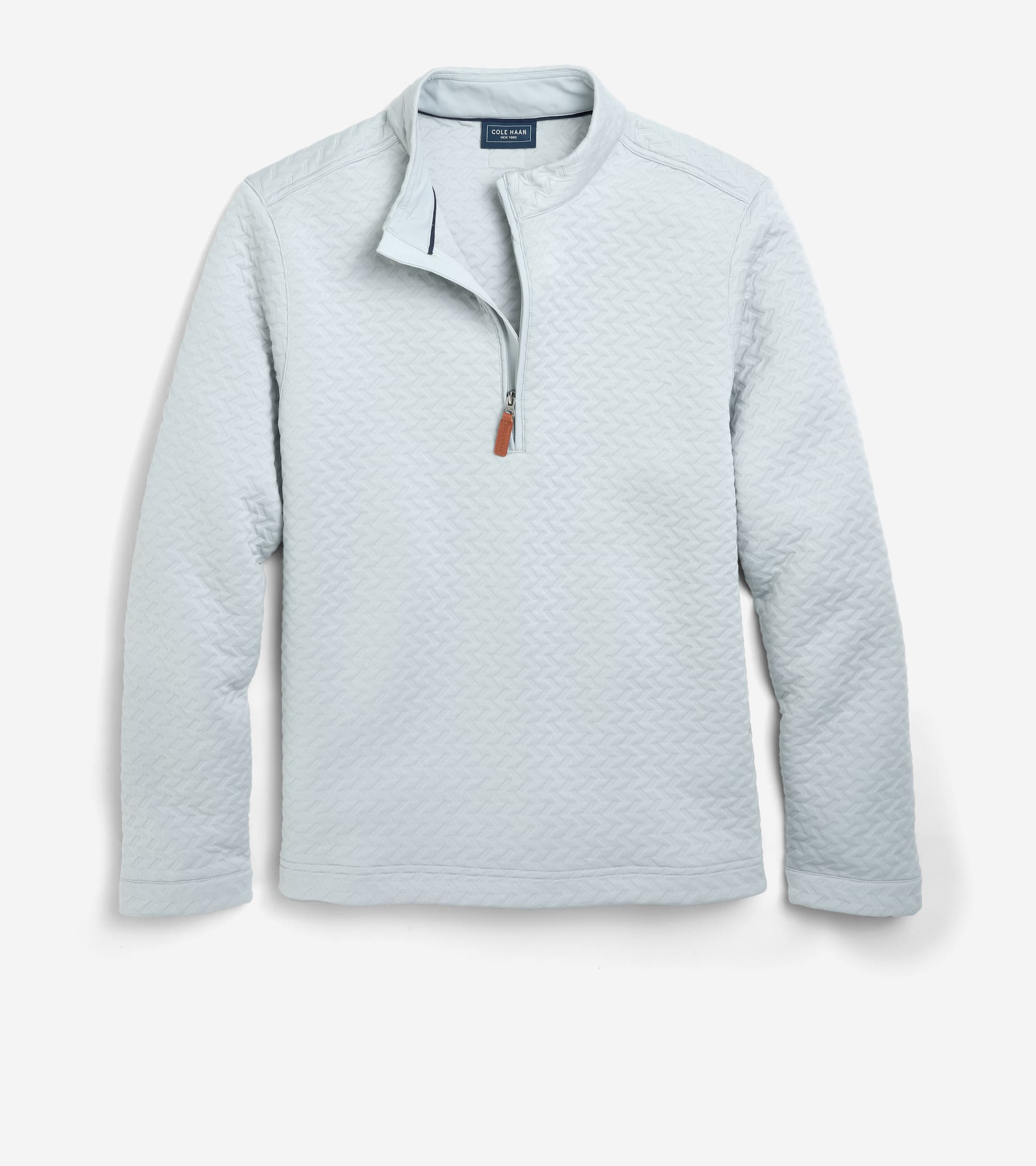 johnleeknb Men's Last Stitch Quarter Zip in Grey | Cole Haan