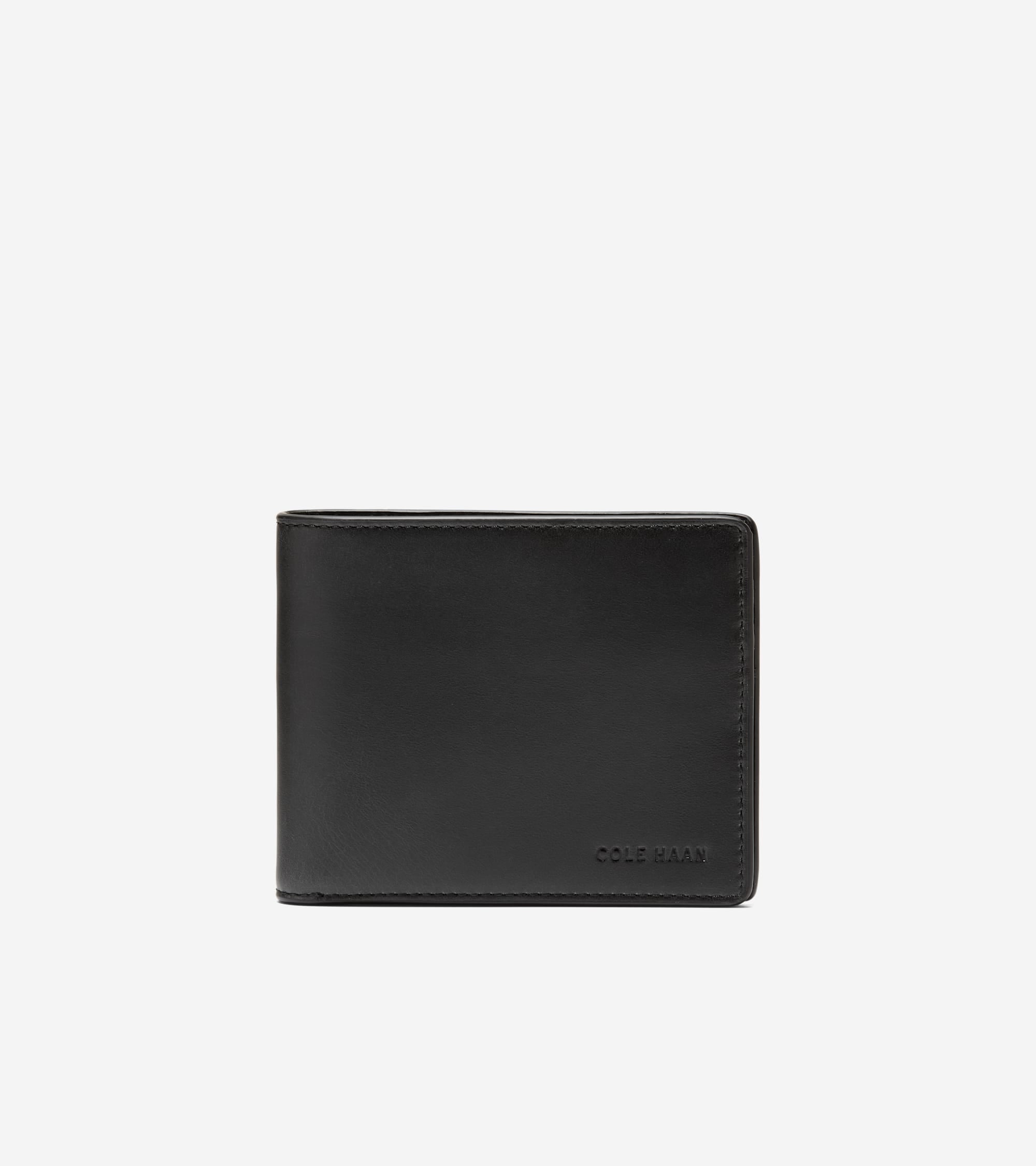 Men's Leather Slimfold Wallet in Black | Cole Haan