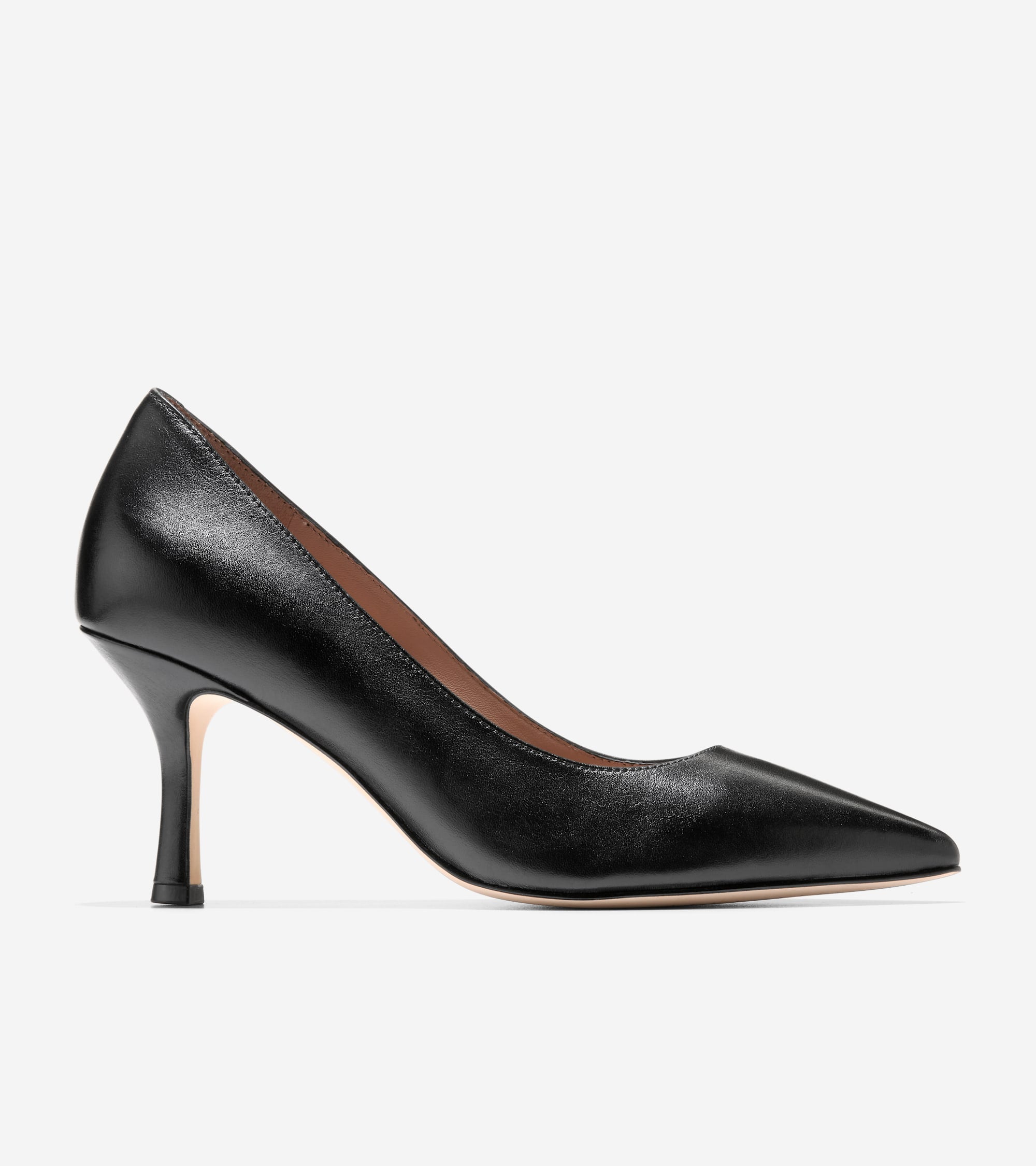 Cole Haan Vivica Pointed Toe Pumps - Black Leather - 7.5 Cole Haan Vivica Pointed Toe Pumps - Black Leather - 7.5
