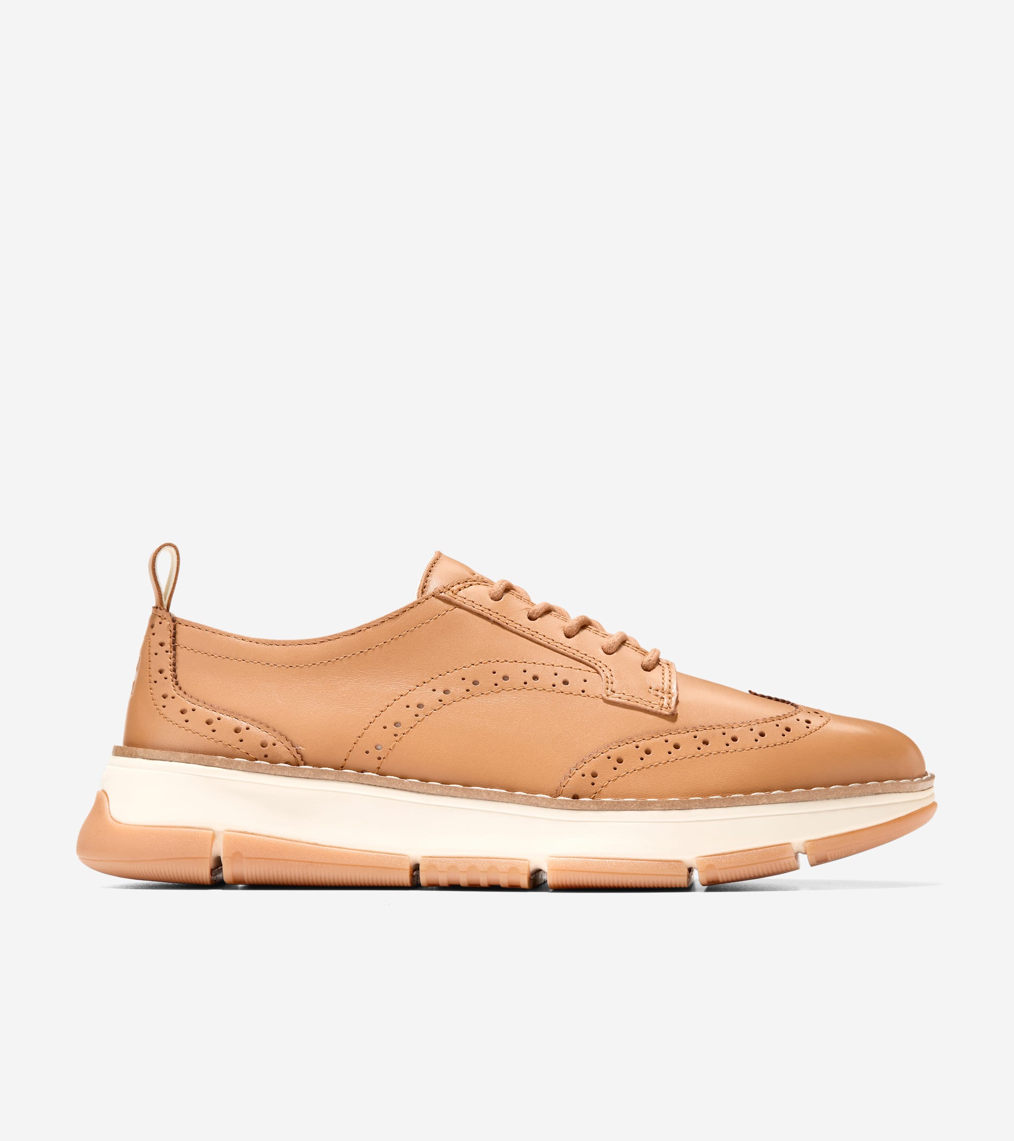 Cole Haan Zerogrand Revel Wingtip Oxfords Women's Shoes Biscuit/Ivory : 7 B