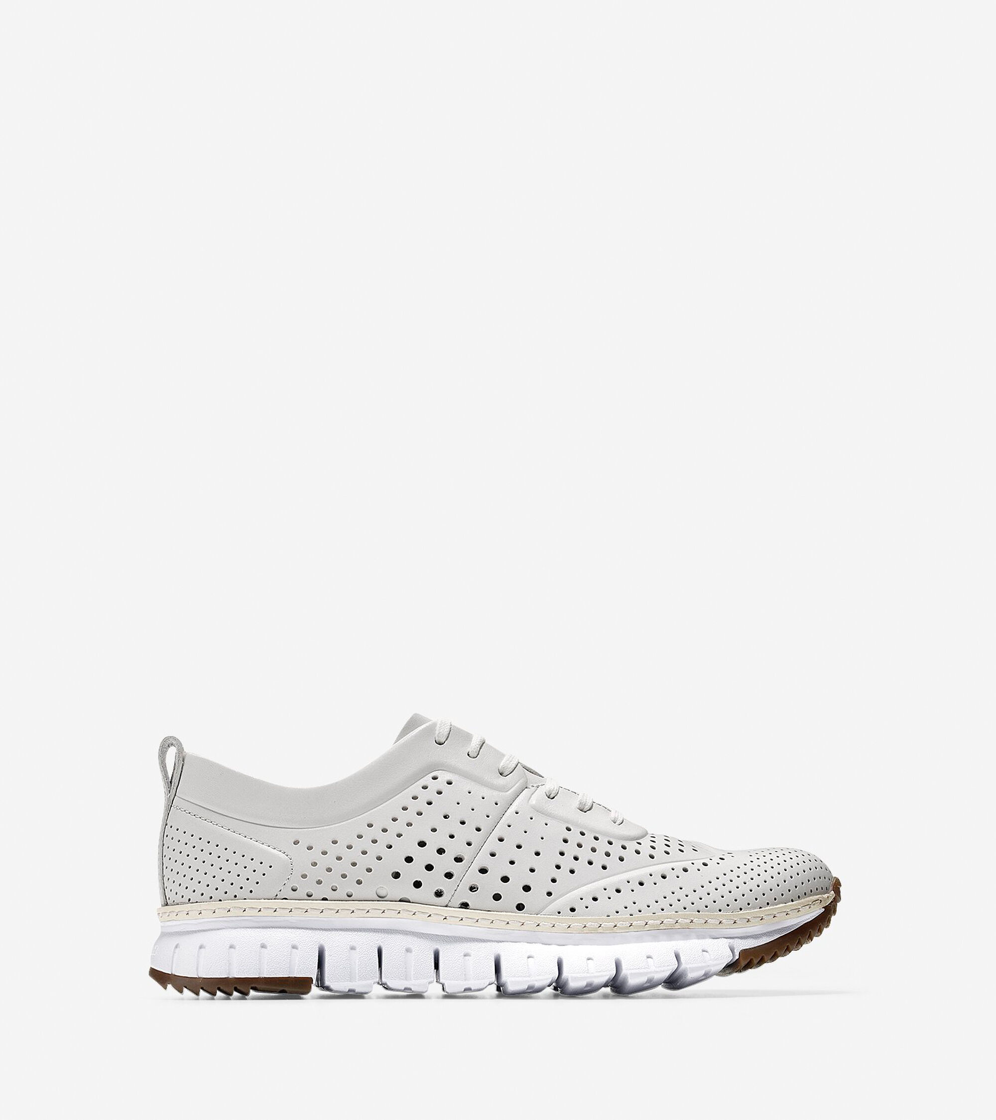 Mens ZEROGRAND Perforated Sneakers in White | Cole Haan