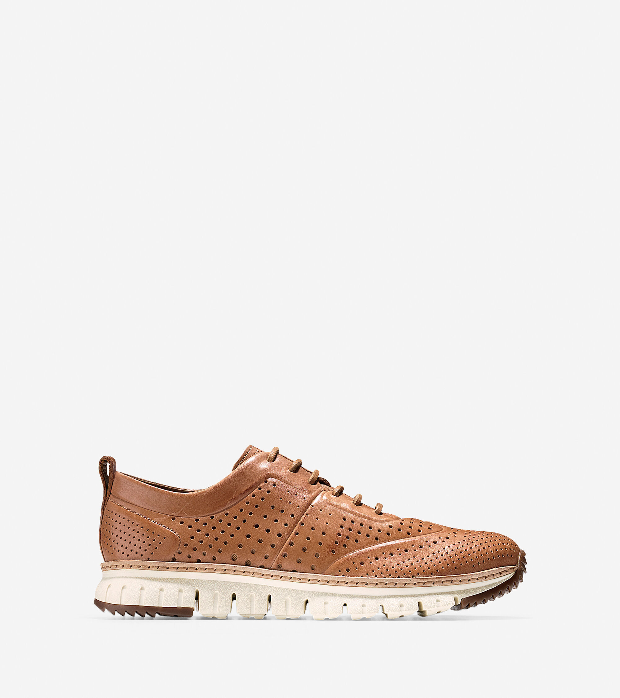 zerogrand perforated leather sneakers