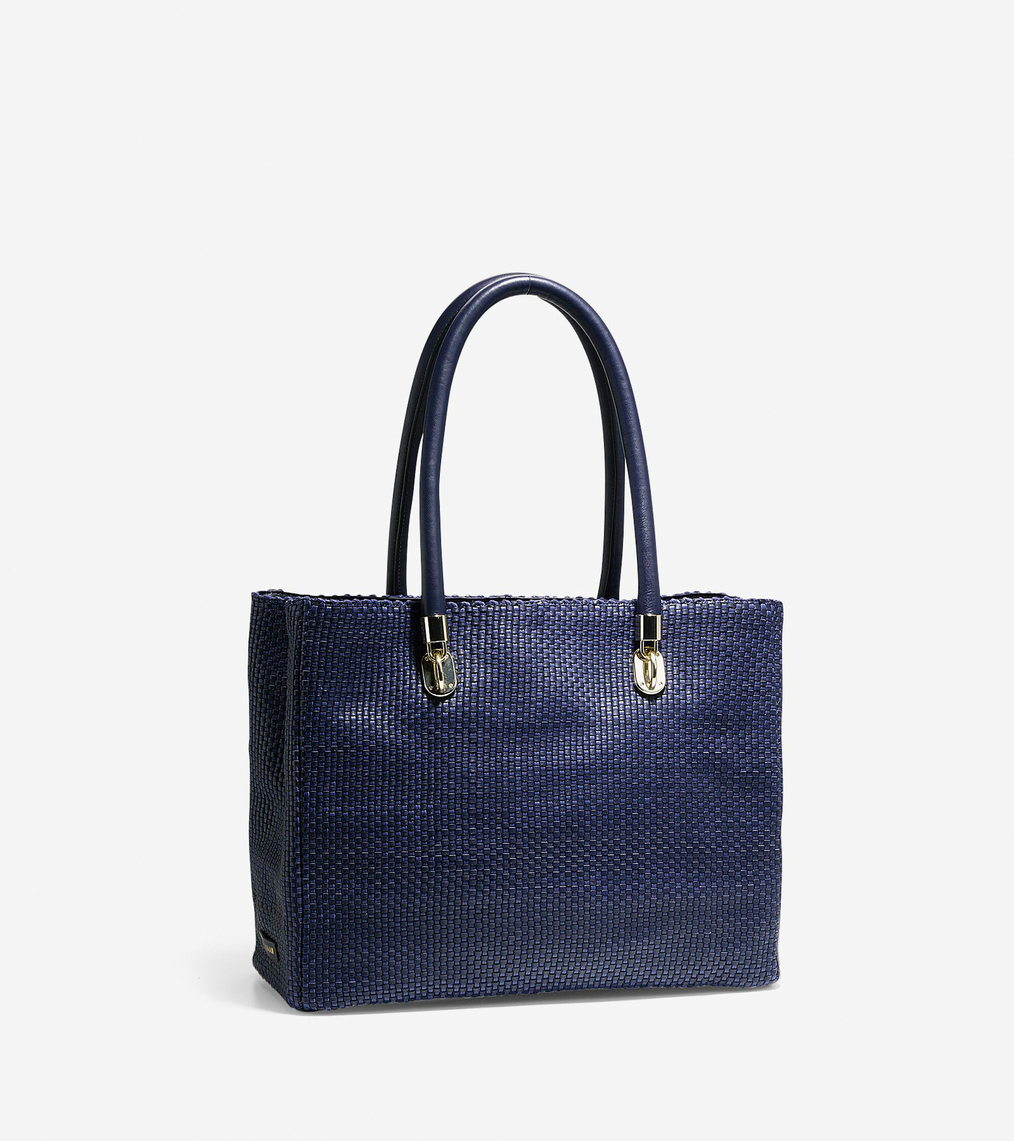 Benson Woven Tote In Midnight Blueberry Cole Haan Outlet Benson Woven Tote