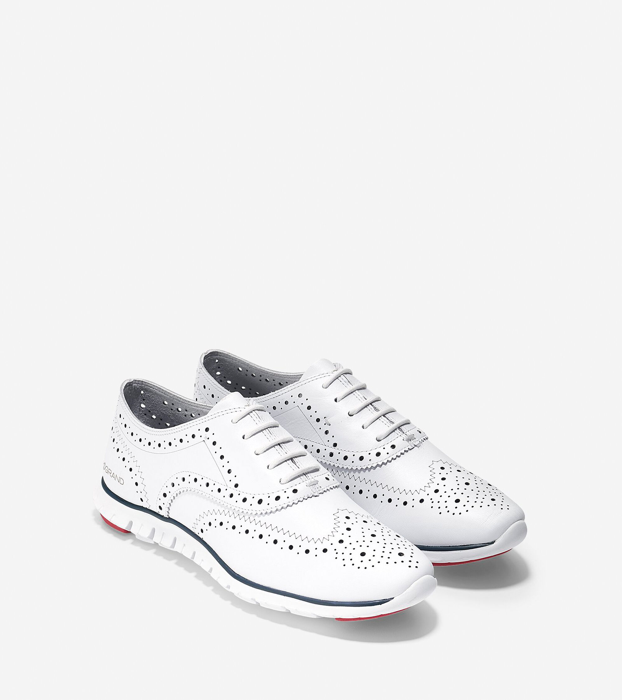 cole haan white wingtip