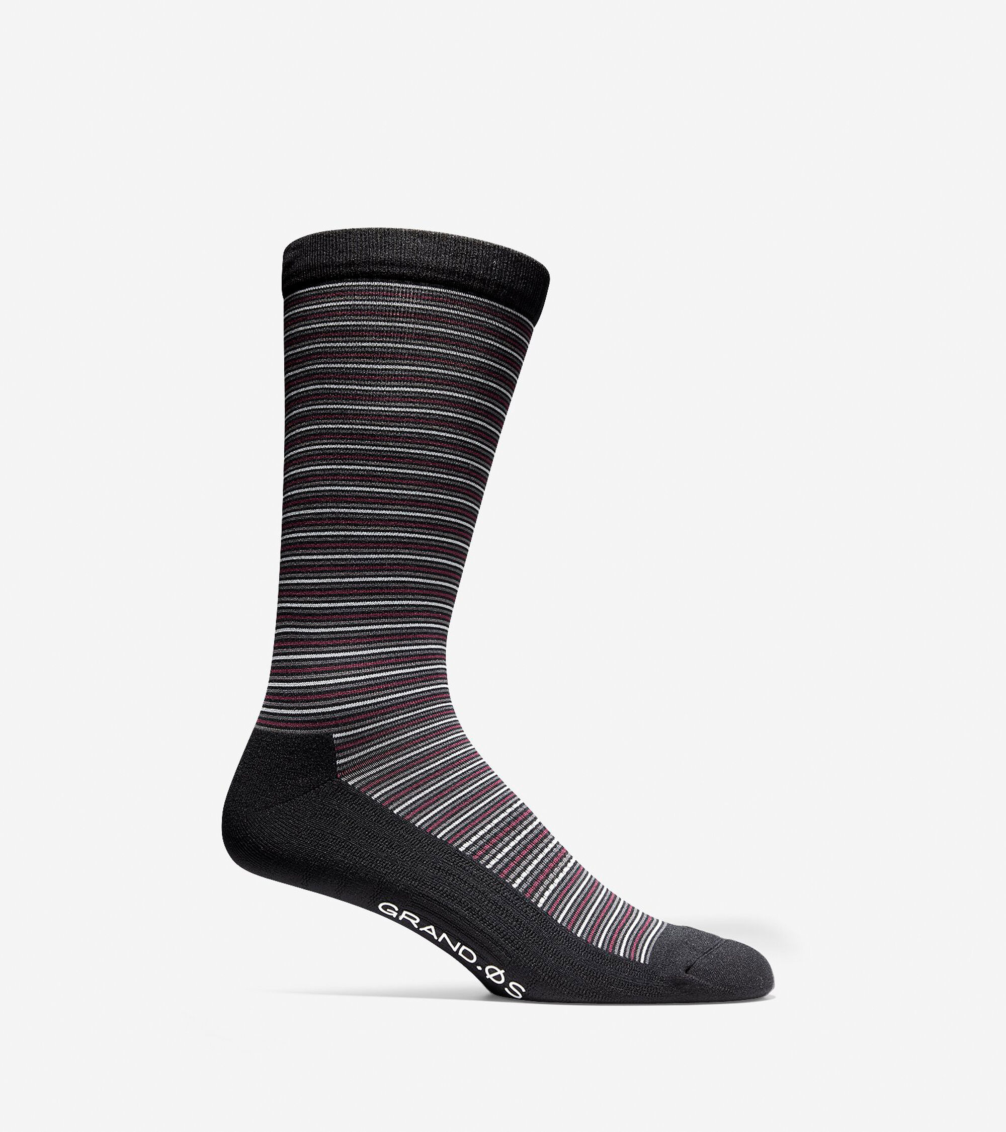 Cole Haan Men's GrandOS Multi-Stripe Crew Socks