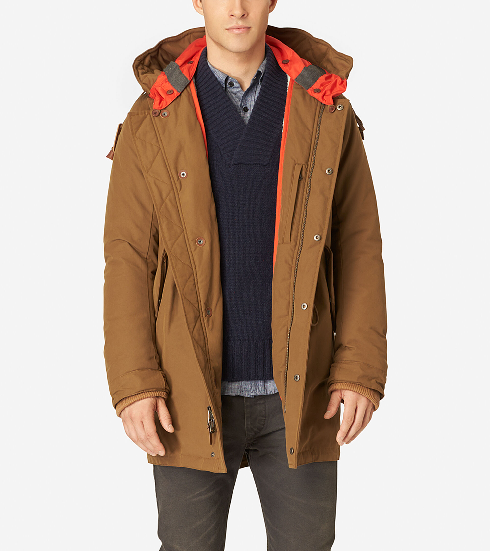 Cole Haan Mens Military Oxford Parka