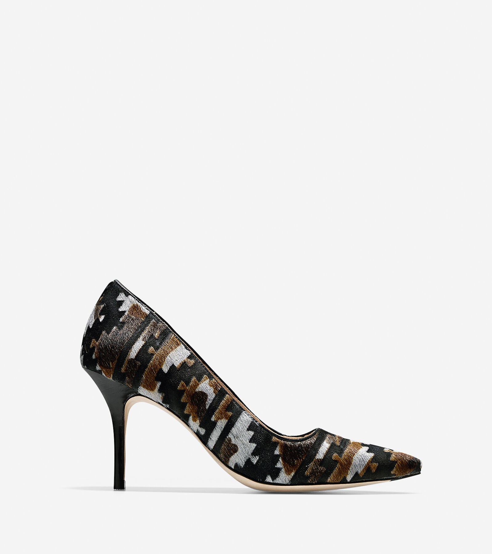 Womens Shoes Cole Haan Bradshaw Pump 85 Charcoal Multi Haircalf Womens Shoes Cole Haan Bradshaw Pump 85 Charcoal Multi Haircalf
