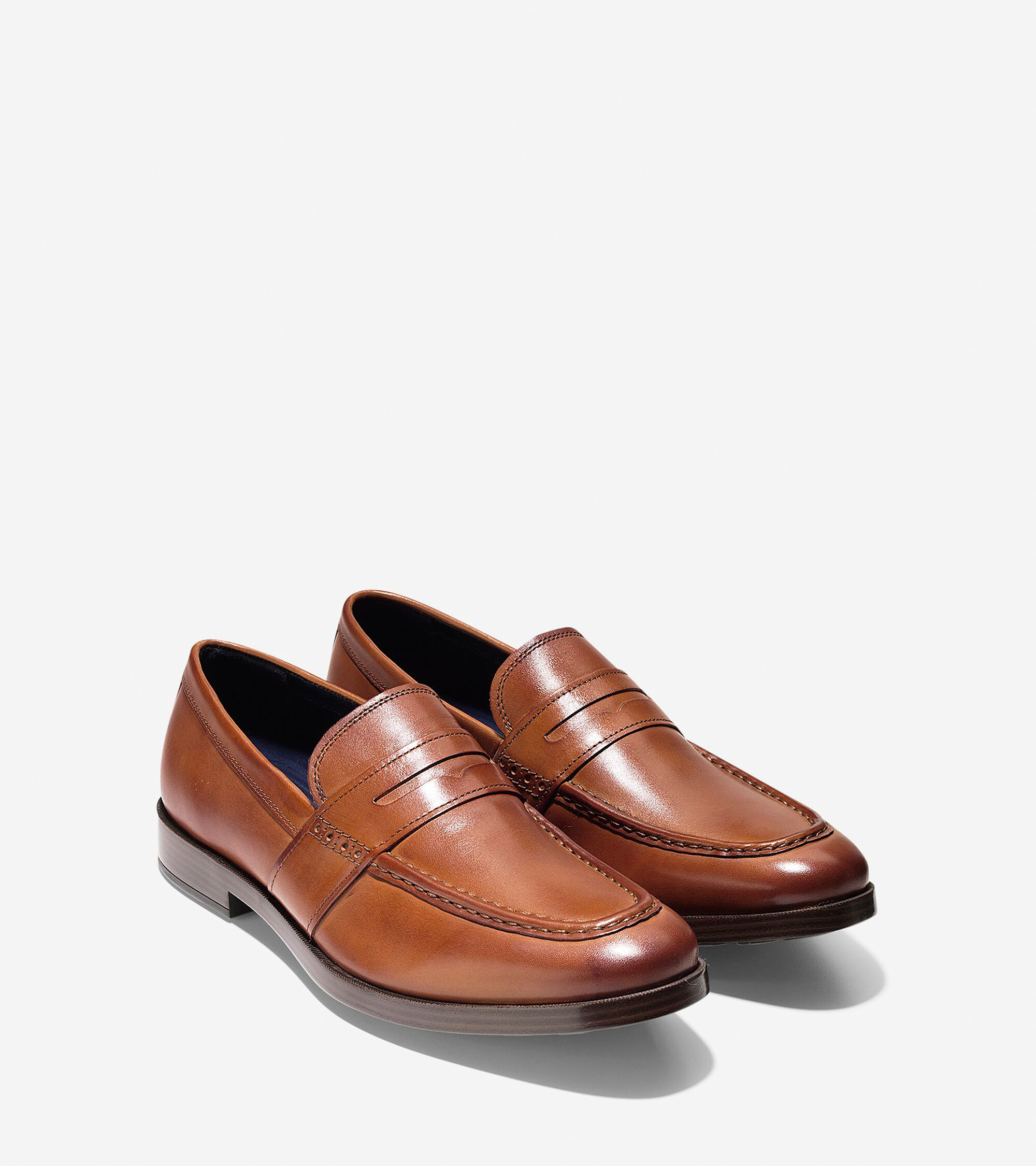 Men&#39;s Jefferson Grand Penny Loafers in British Tan : Sale | Cole Haan