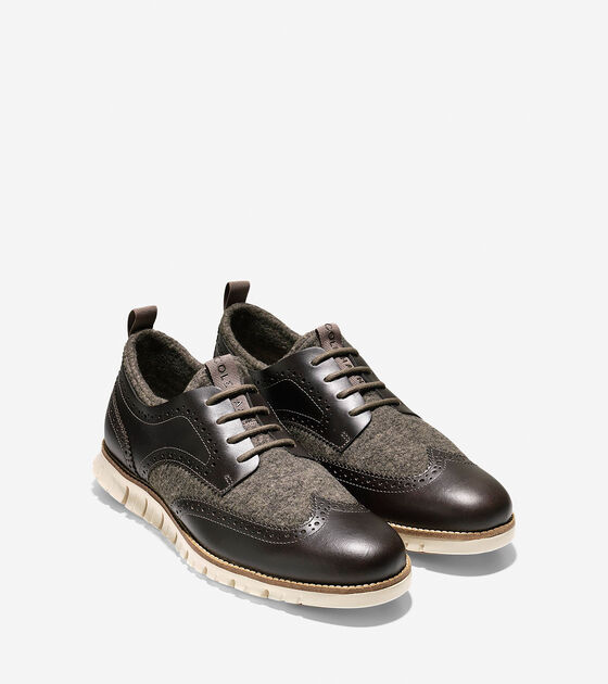 zerøgrand wingtip oxford brown