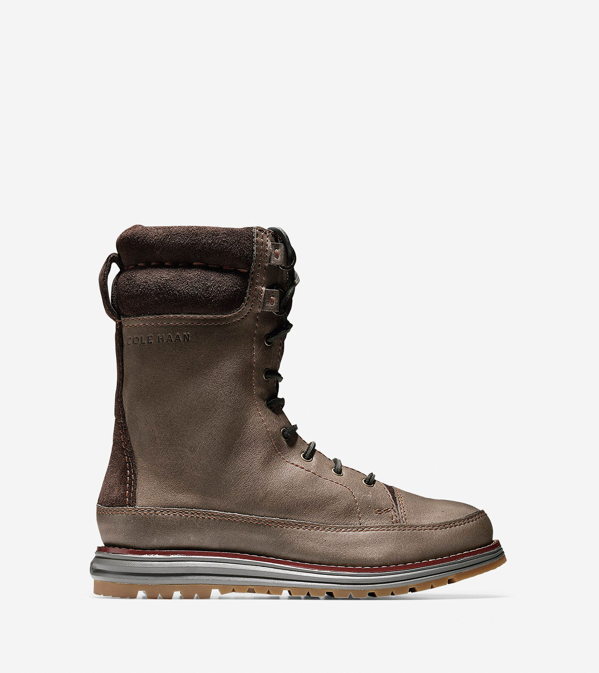 Womens Cole Haan Lockridge Waterproof Double Collar Lace Boots