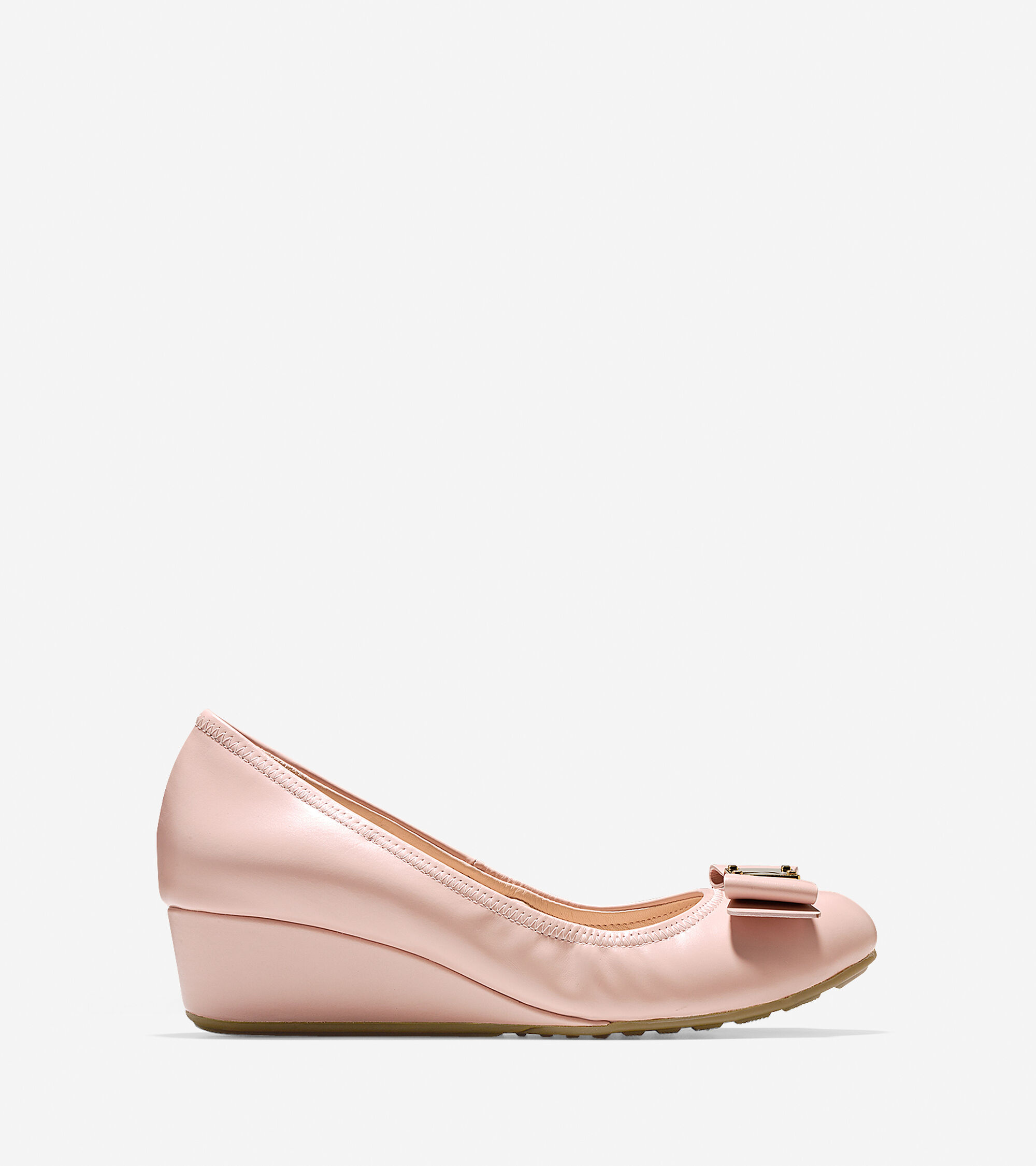 tali grand bow wedge pumps