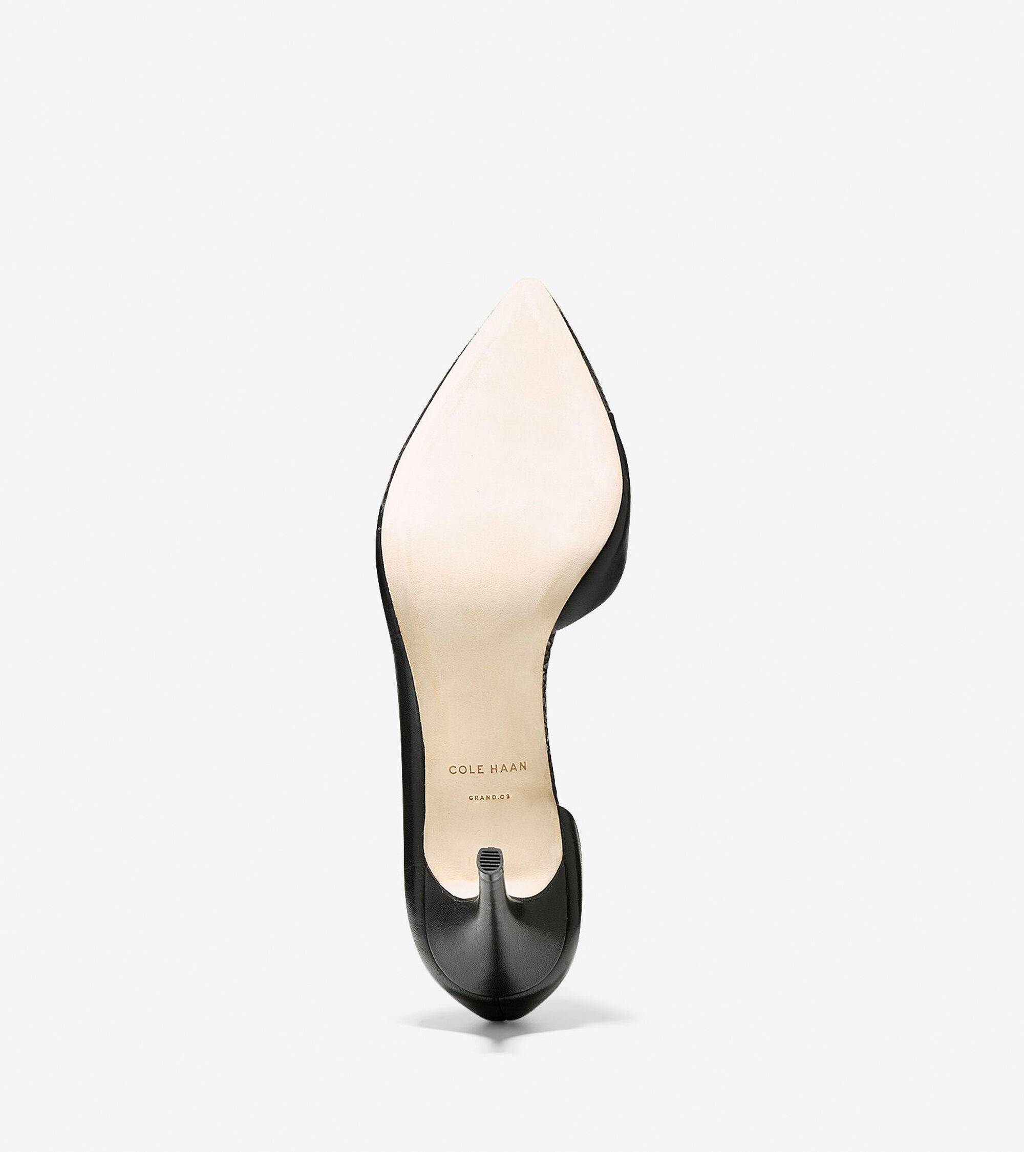 black pumps with white cap toe