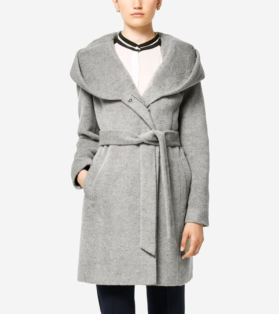 Classics > Italian Alpaca Asymmetric Wool Coat