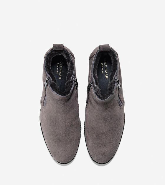 waterproof shearling booties