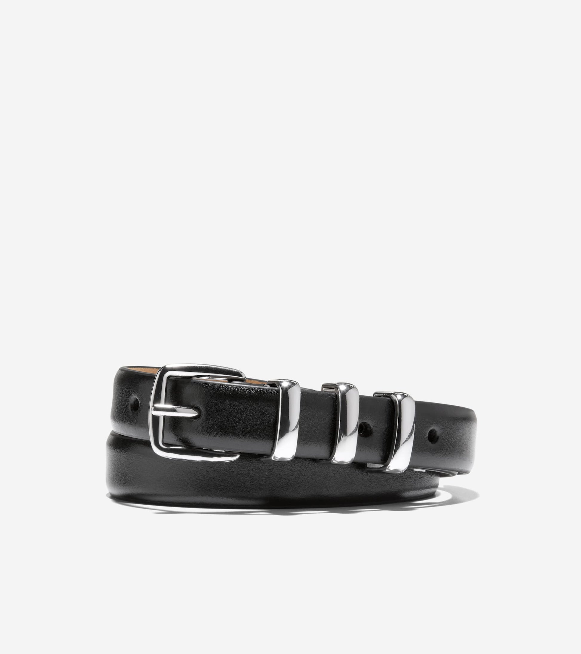 Women's .75 Inch Harness Belt with Feather Edge-Black