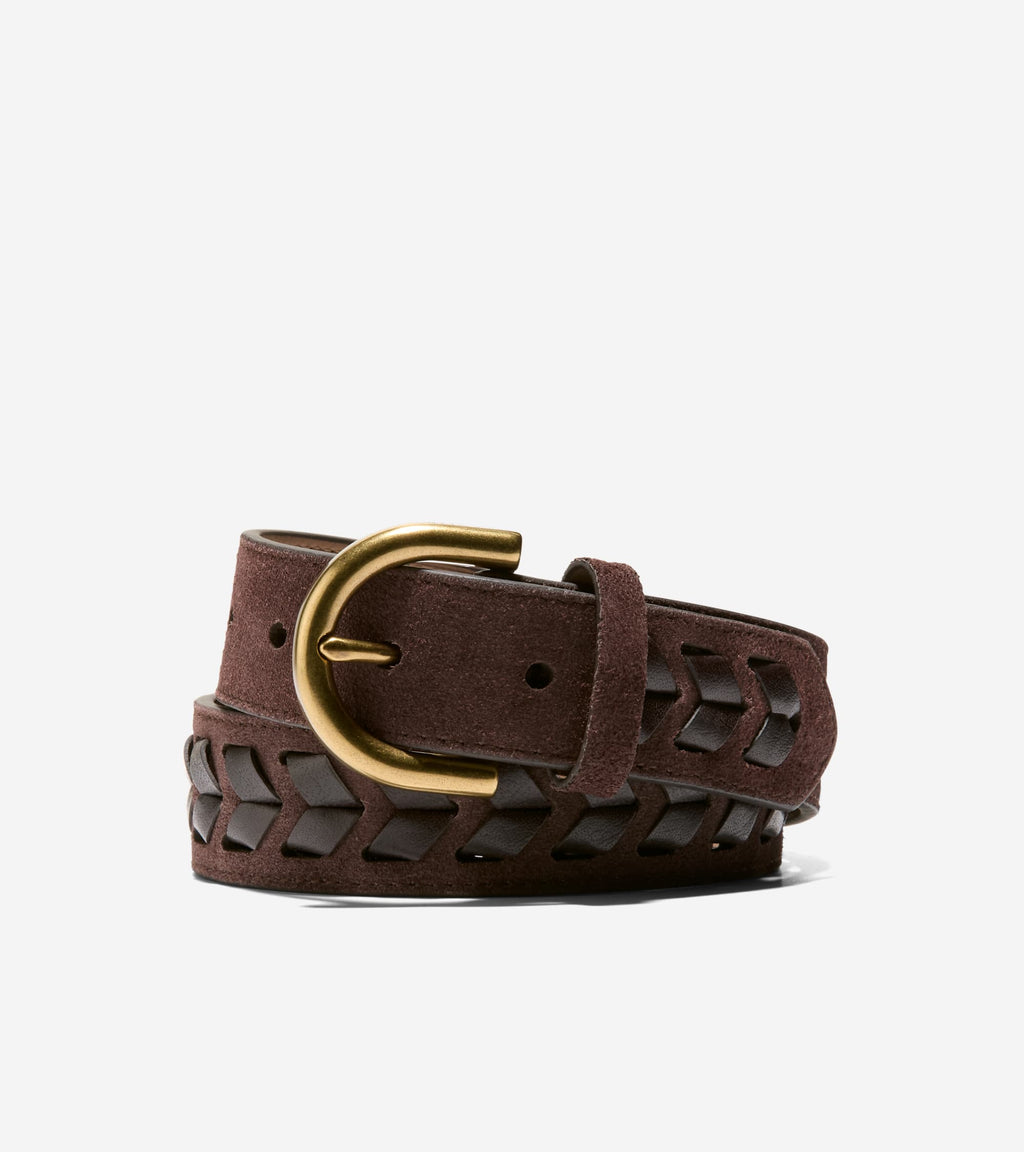 Women's Laced Harness Belt-Brown