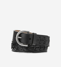 Women's Laced Harness Belt-Black