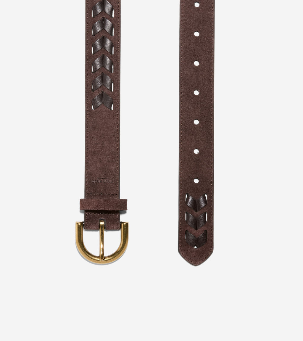 Women's Laced Harness Belt-Brown