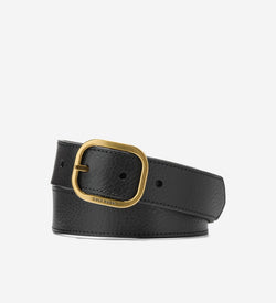 Women's Signature Reversible Belt-Black-Cognac