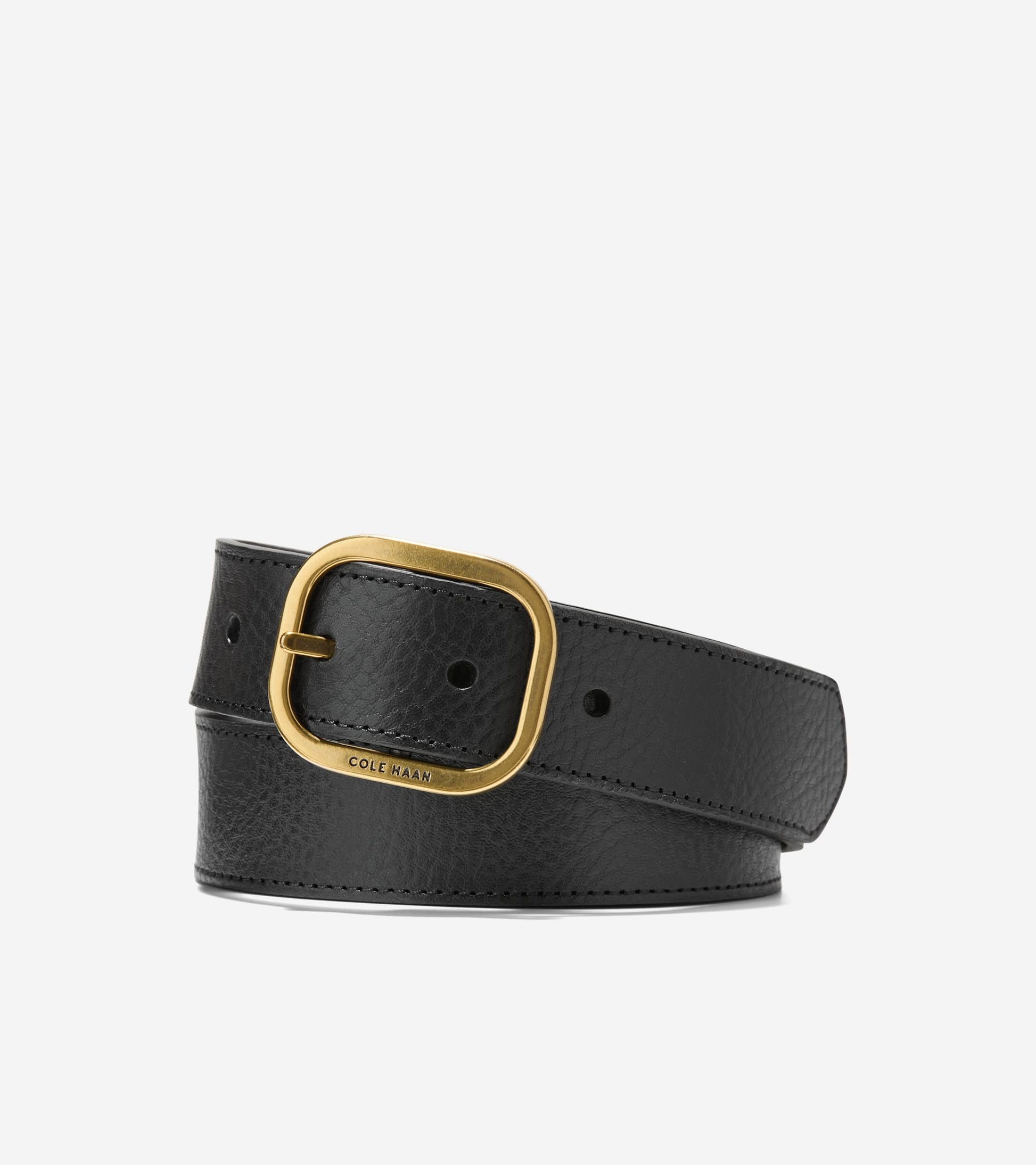 Women's Signature Reversible Belt-Black-Cognac