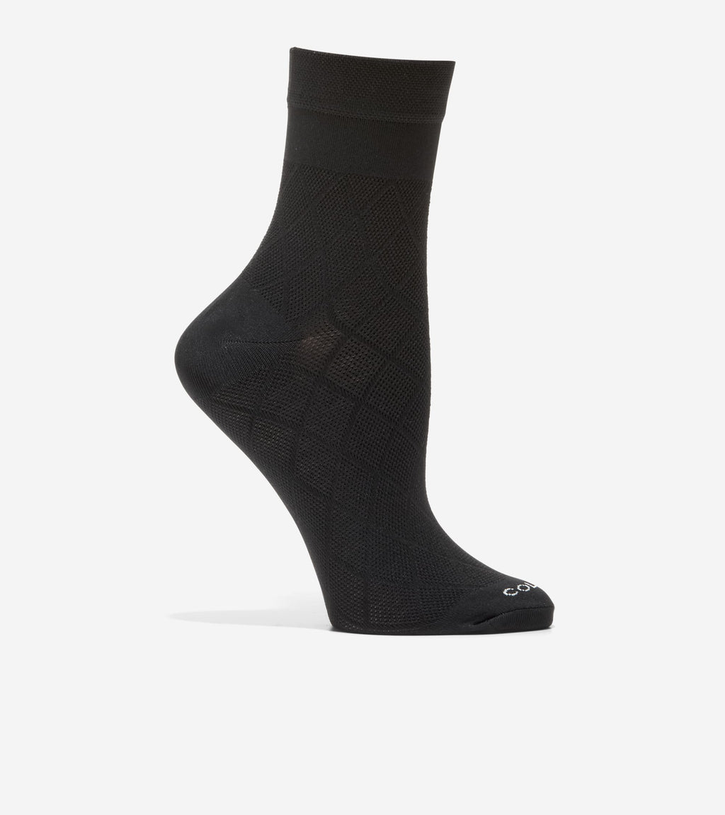 Women's Microfiber Anklet Socks-Black