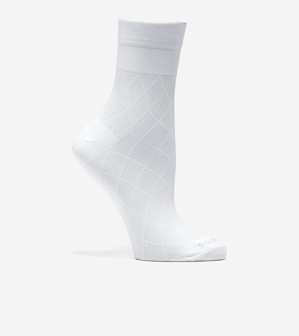 Women's Microfiber Anklet Socks-White