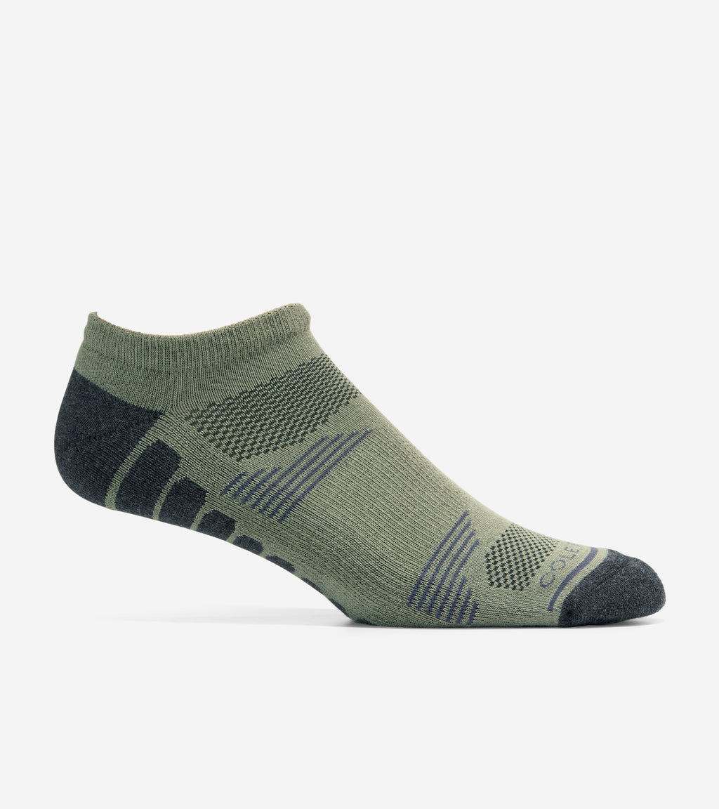Men's Performance No Show Socks-Green