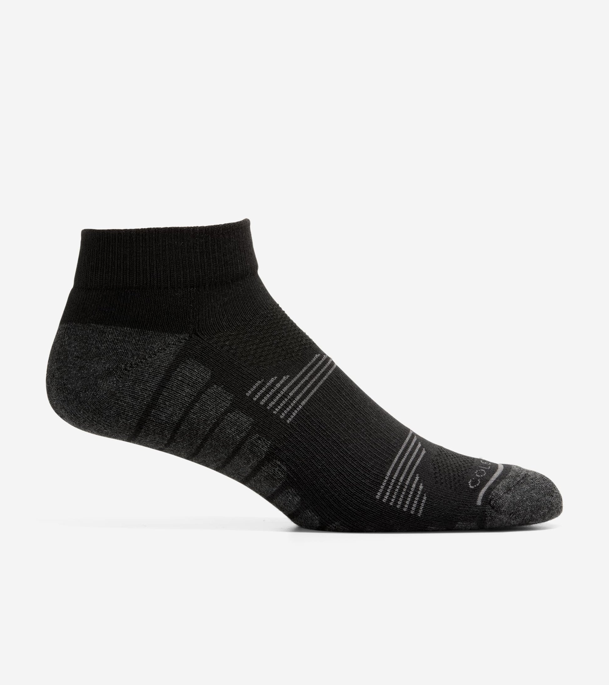 Men's Performance Quarter Socks-Black