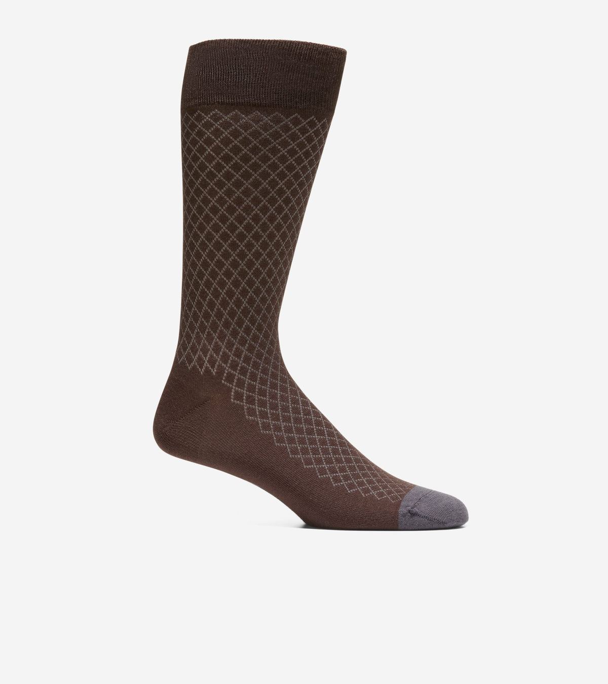 Men's Warm Shield Dress Crew Socks-Brown
