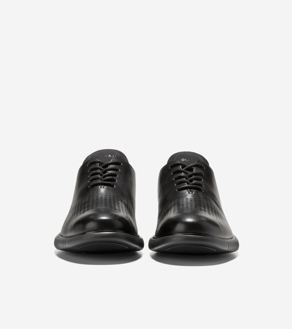 Men's 2.ZERØGRAND Laser Wingtip Oxfords-Black
