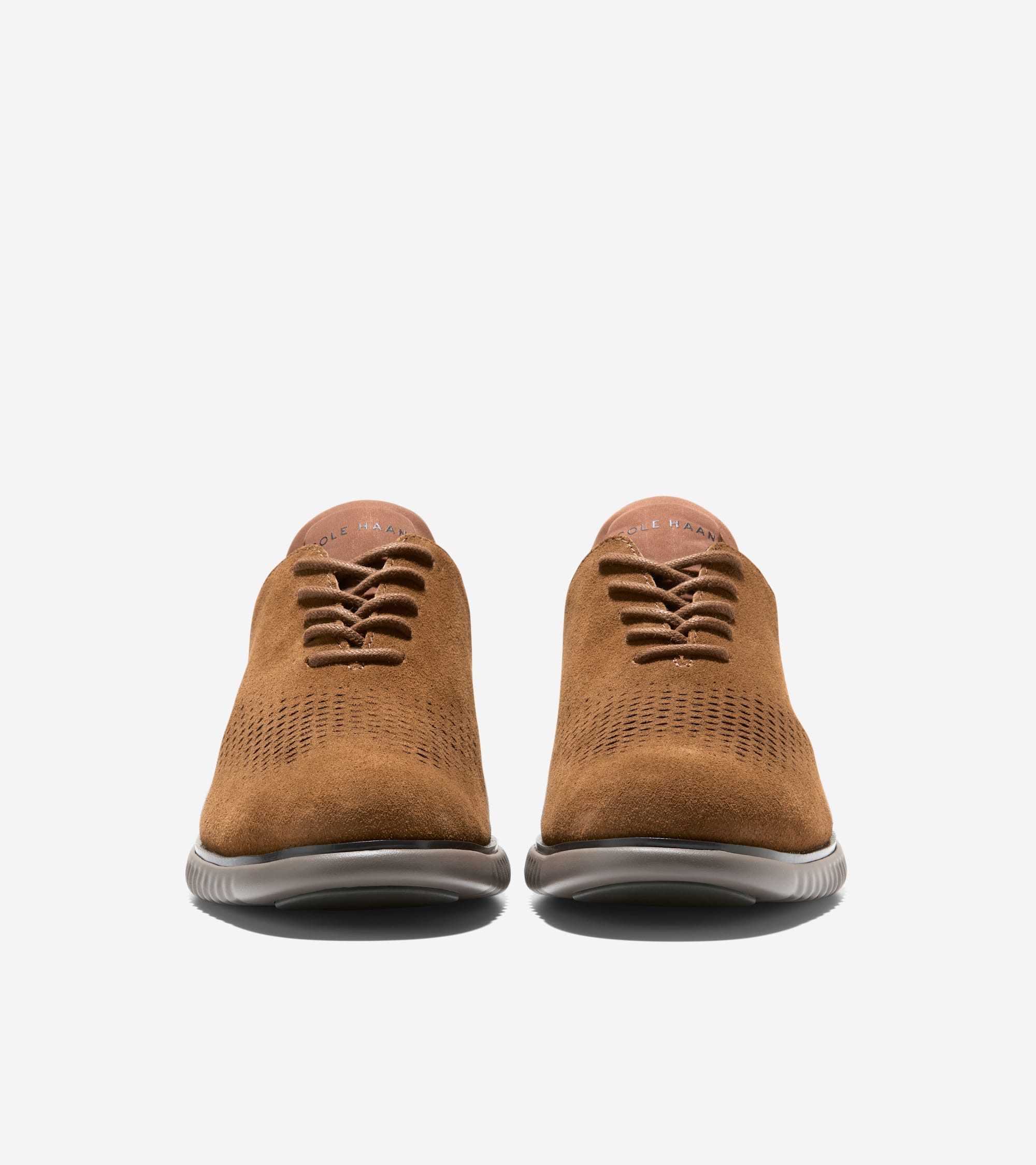 Men's 2.ZERØGRAND Laser Wingtip Oxfords in Brown | Cole Haan