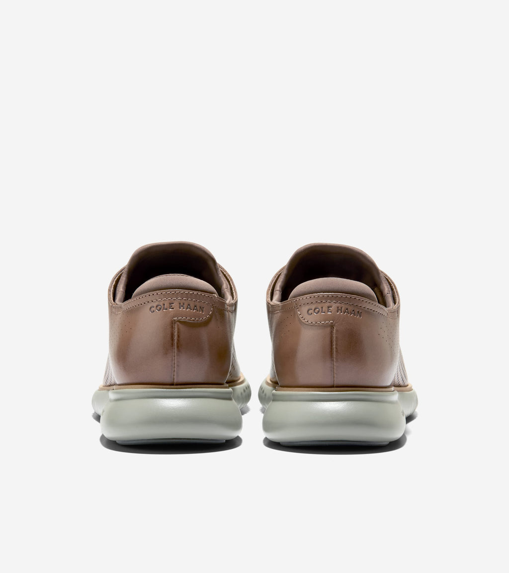 Men's 2.ZERØGRAND Laser Wingtip Oxfords-Light Whiskey-Truffle-Seagrass