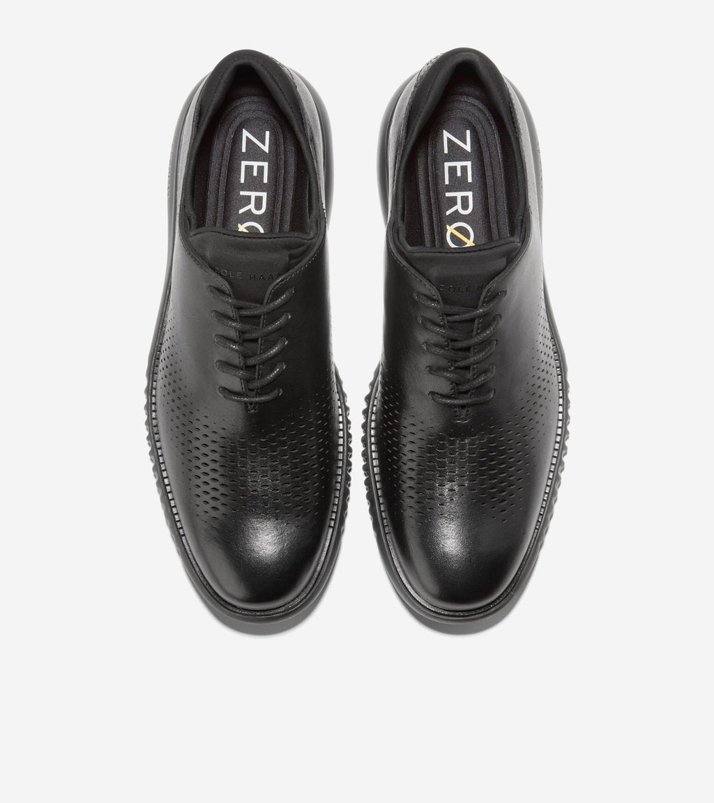 Men's 2.ZERØGRAND Laser Wingtip Oxfords-Black
