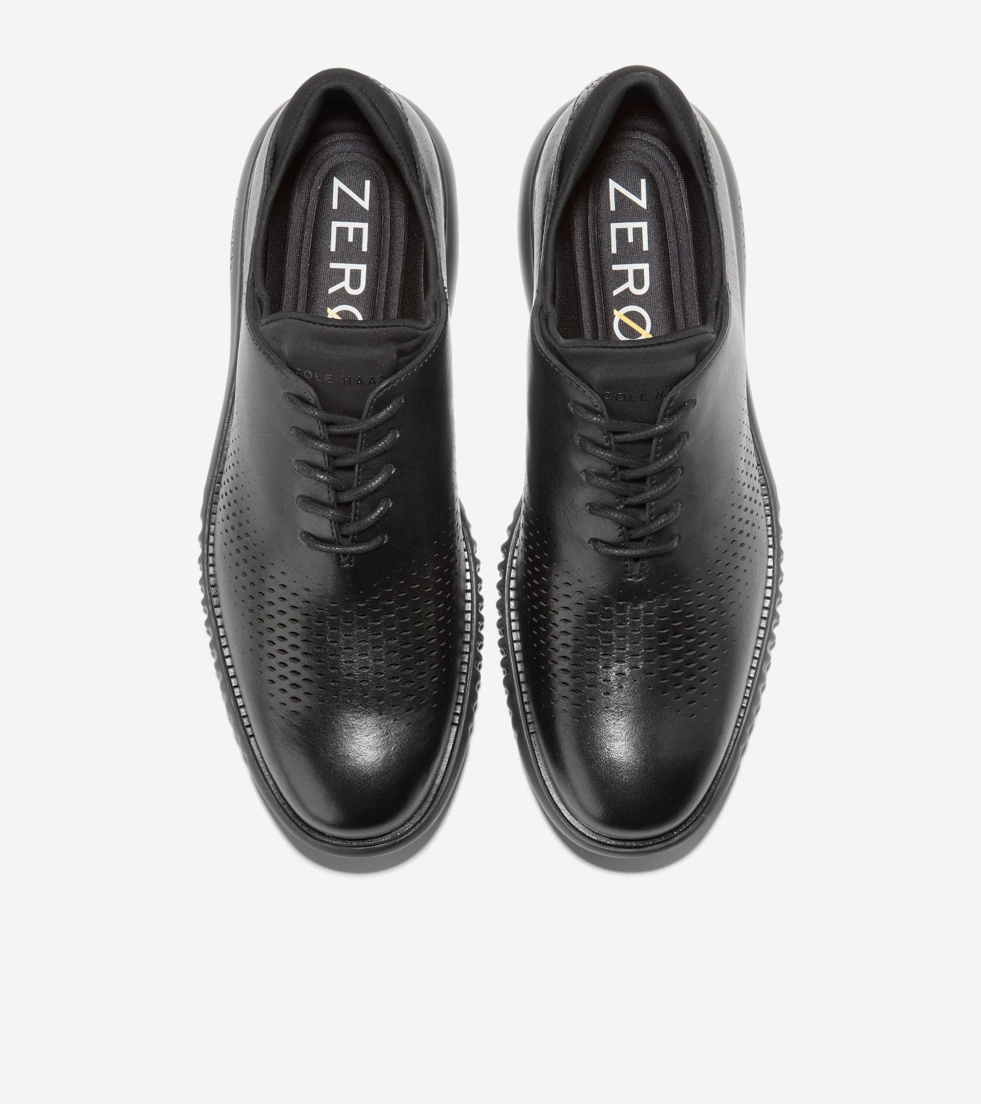 Men's 2.ZERØGRAND Laser Wingtip Oxfords-Black