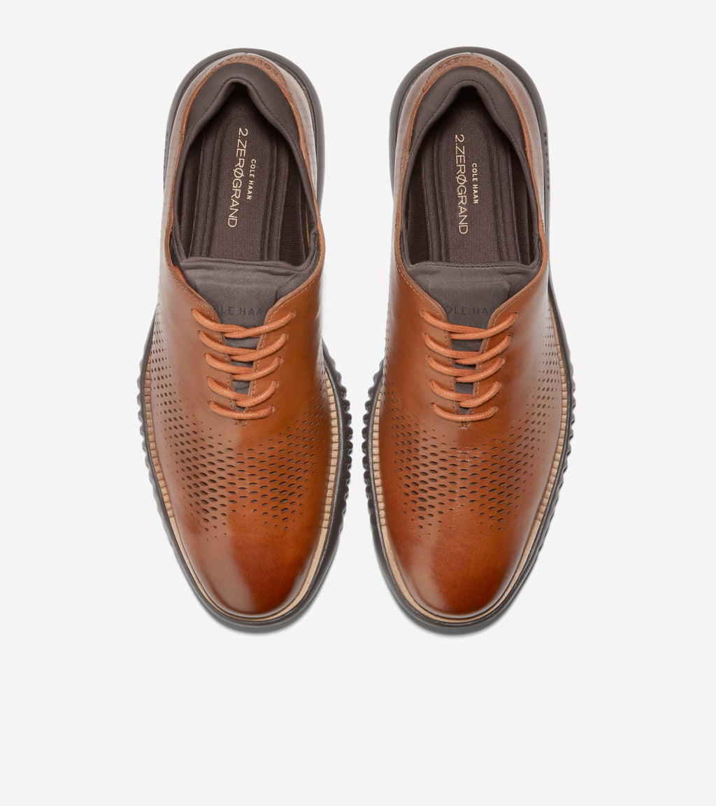 Men's 2.ZERØGRAND Laser Wingtip Oxfords-British Tan-Java
