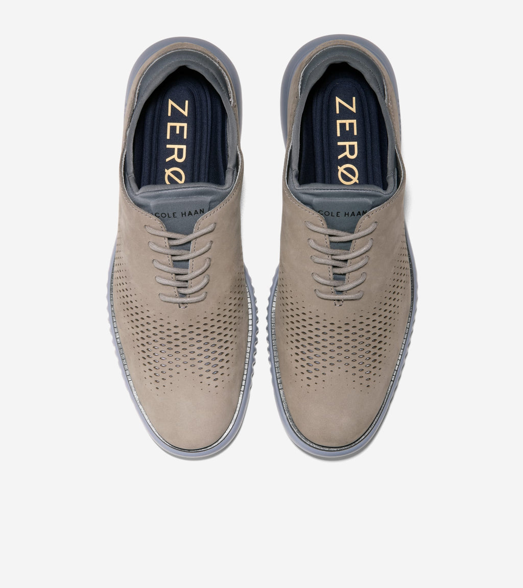 Men's 2.ZERØGRAND Laser Wingtip Oxfords-Ironstone-Turbulence