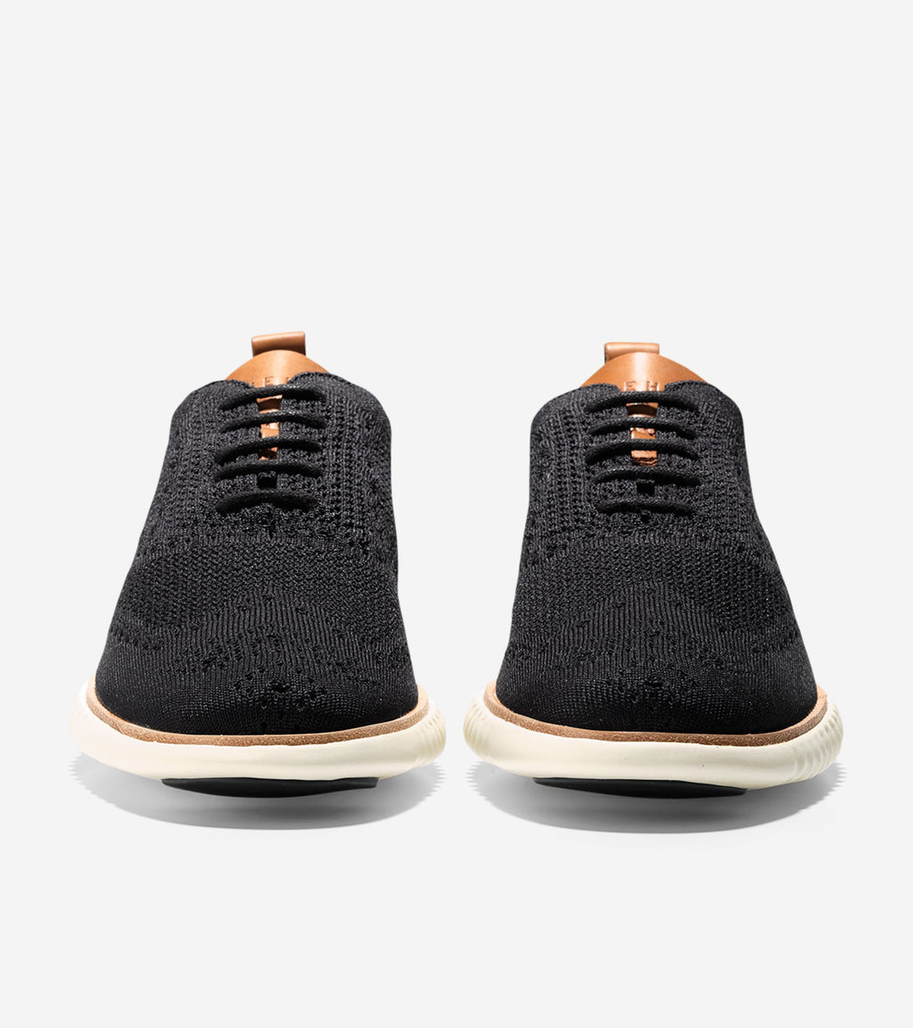 Men's 2.ZERØGRAND Stitchlite™ Wingtip Oxfords-Black Stitchlite™-Ivory