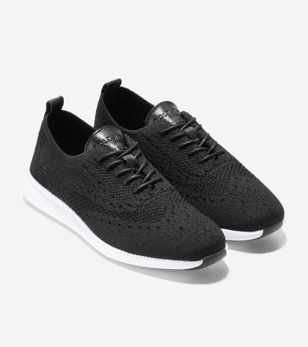 Women's 2.ZERØGRAND Stitchlite™ Wingtip Oxfords-Black Stitchlite™-Optic White