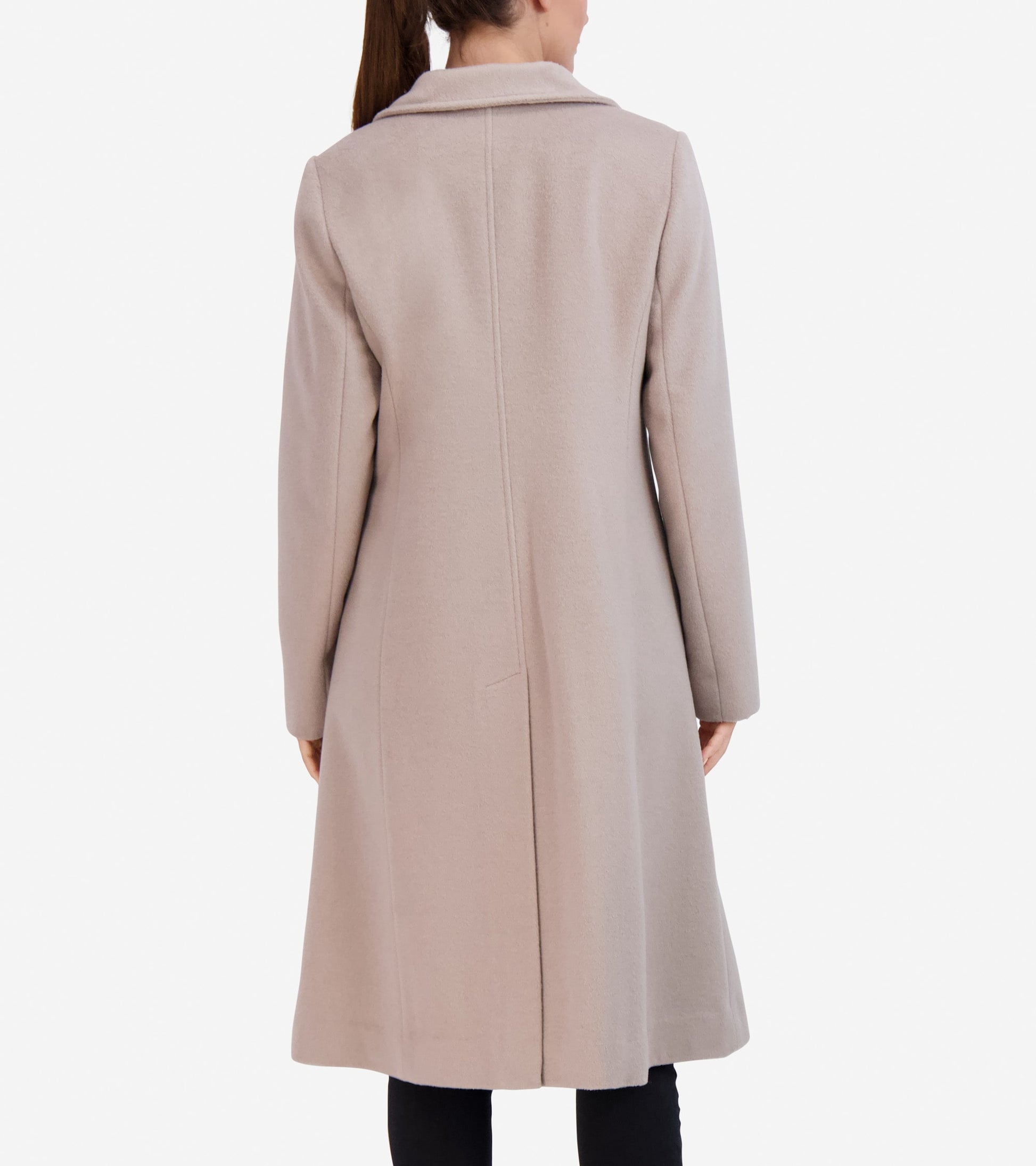 Women's Flared Dress Coat-Stone