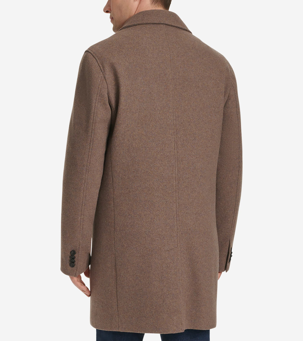 Men's Wool Top Coat-Mushroom
