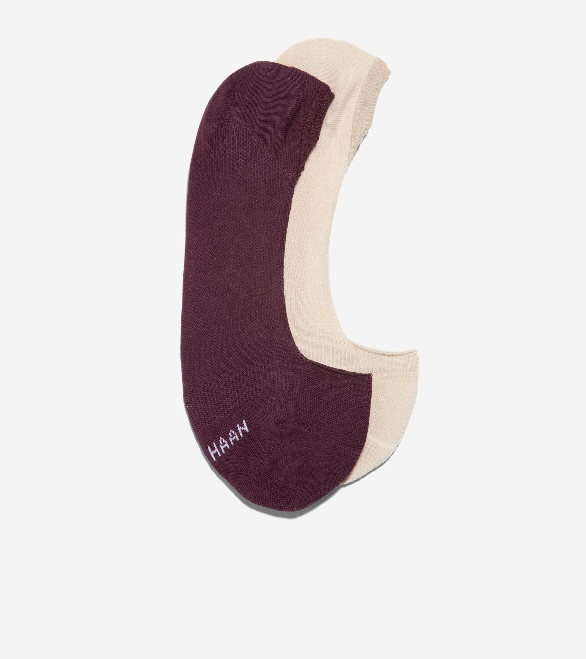 Women's 2-Pair Combed Cotton No Show Liner Socks-Dark Red