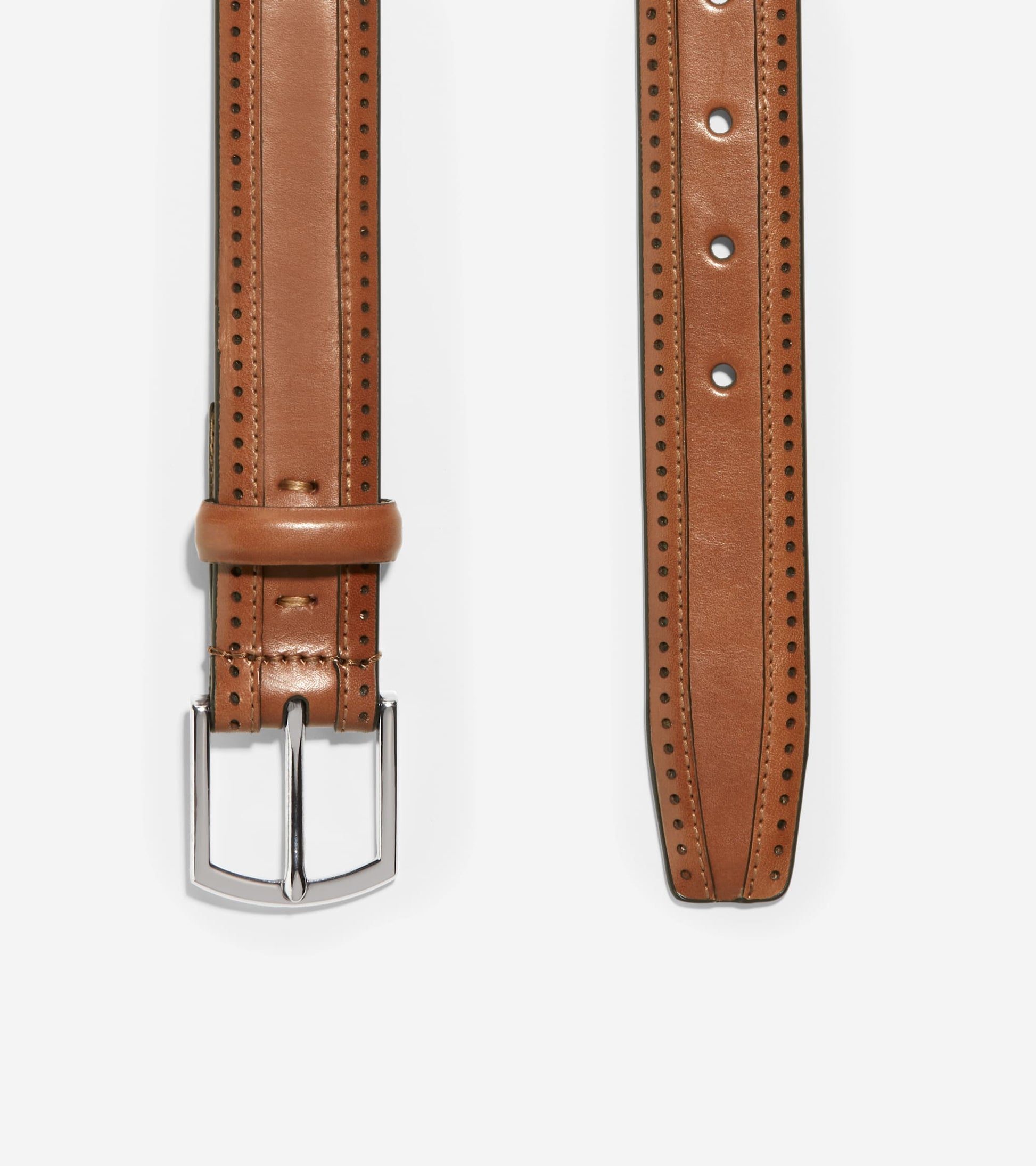 Dawson 32mm Perforated Belt-British Tan