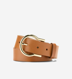 Women's Hinged Buckle Belt-Tan