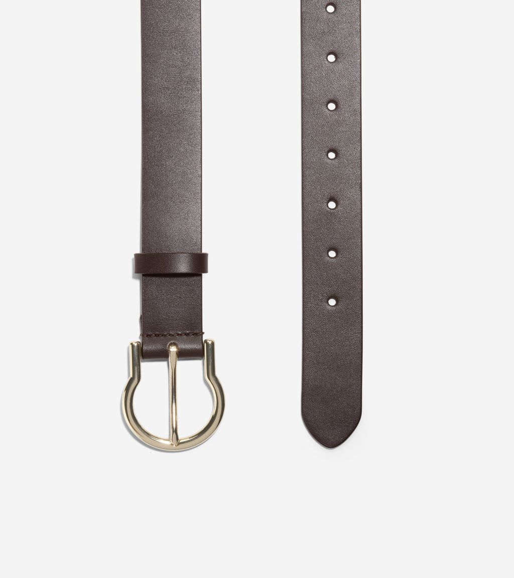 Women's Hinged Buckle Belt-Dark Chocolate